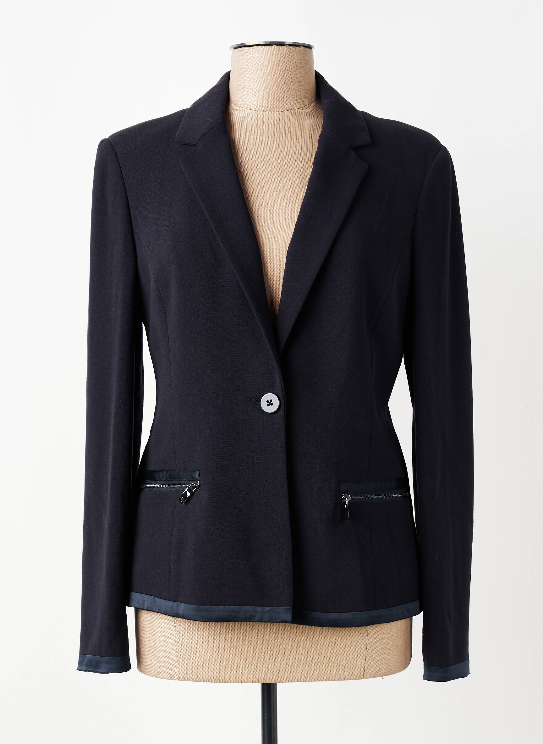Blazer poches bleu ARMANI femme
