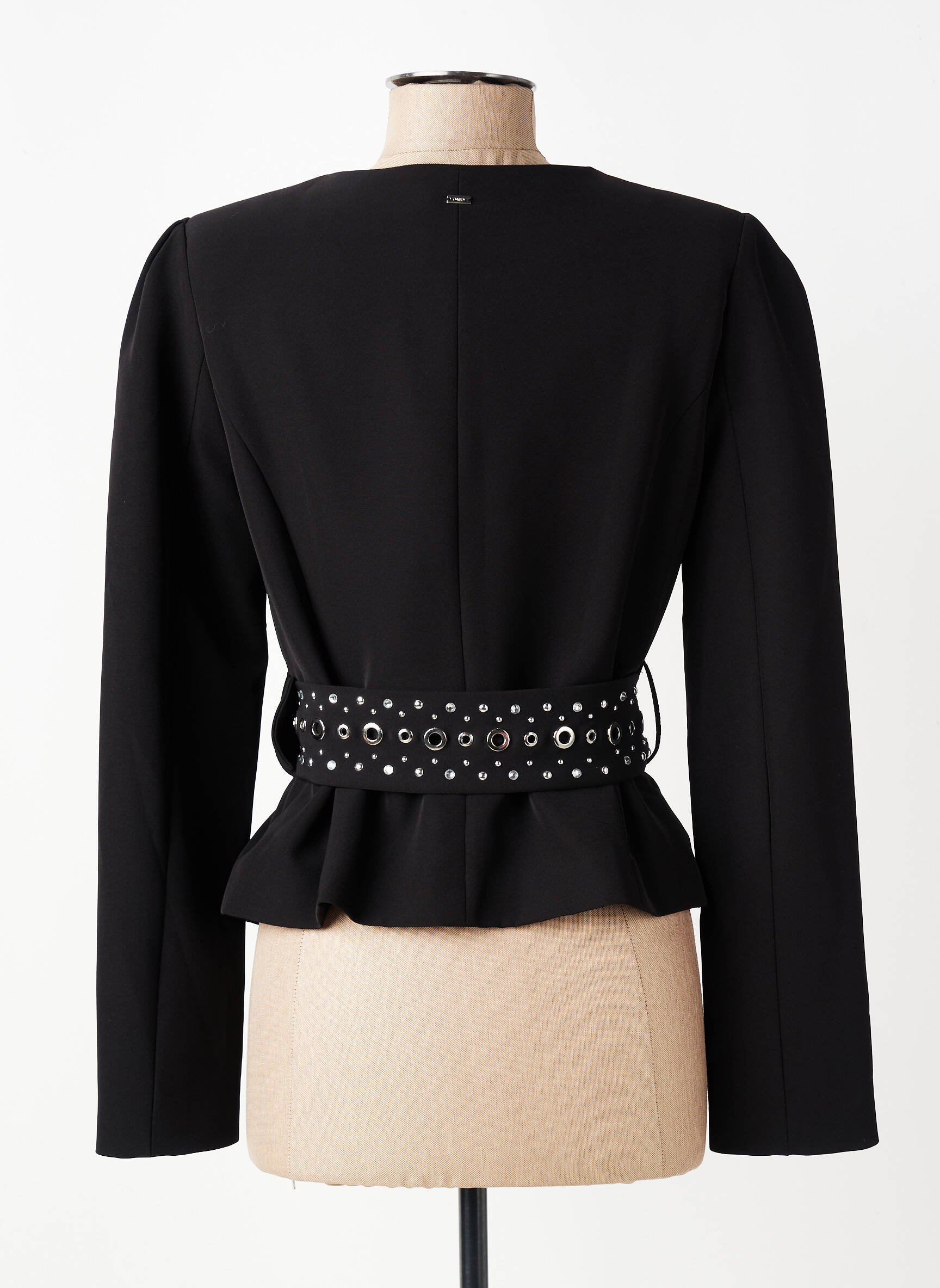 Veste chic col rond noir GAUDI femme