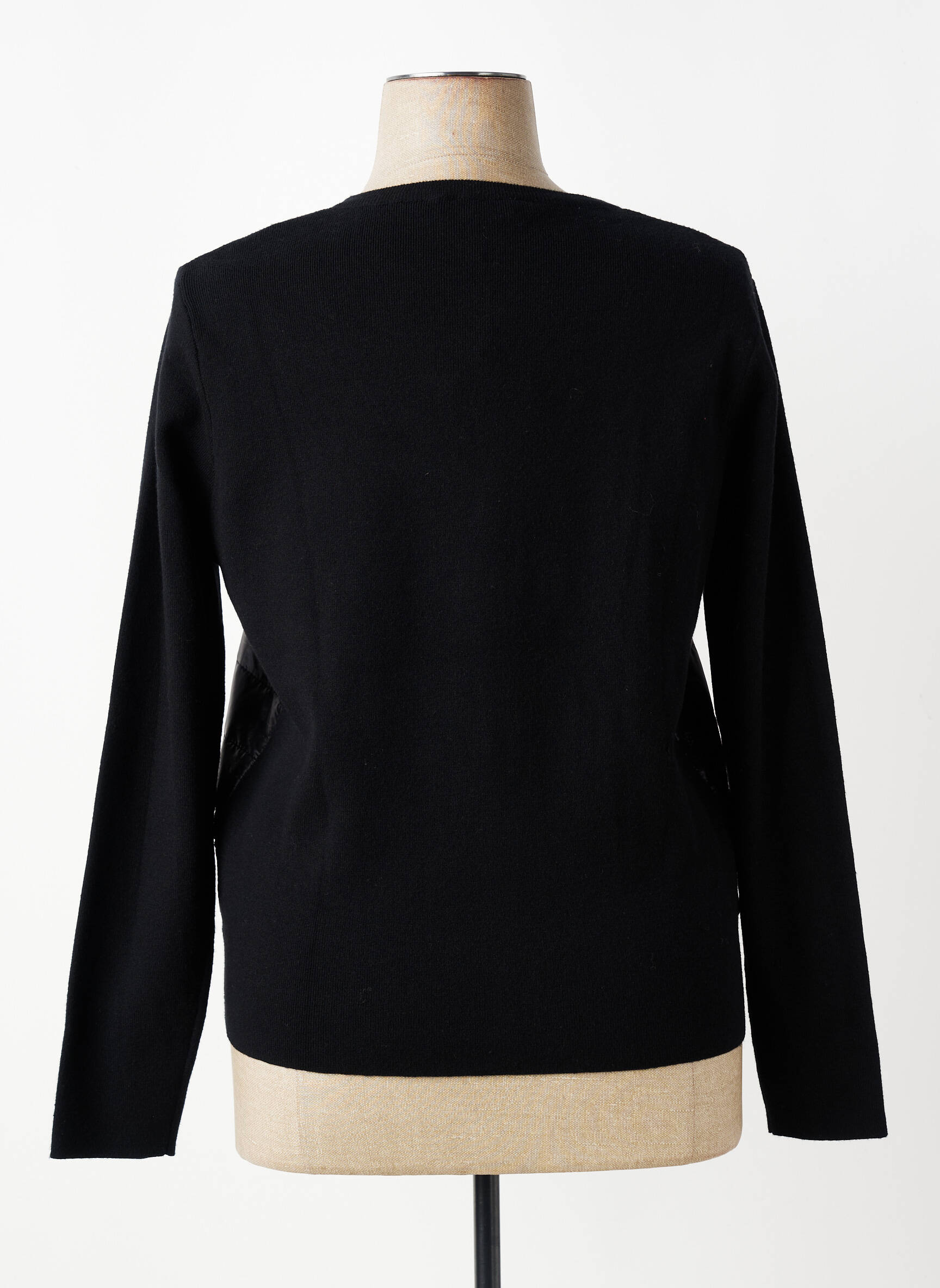 Veste casual col rond noir LOU LOU BY NALO femme