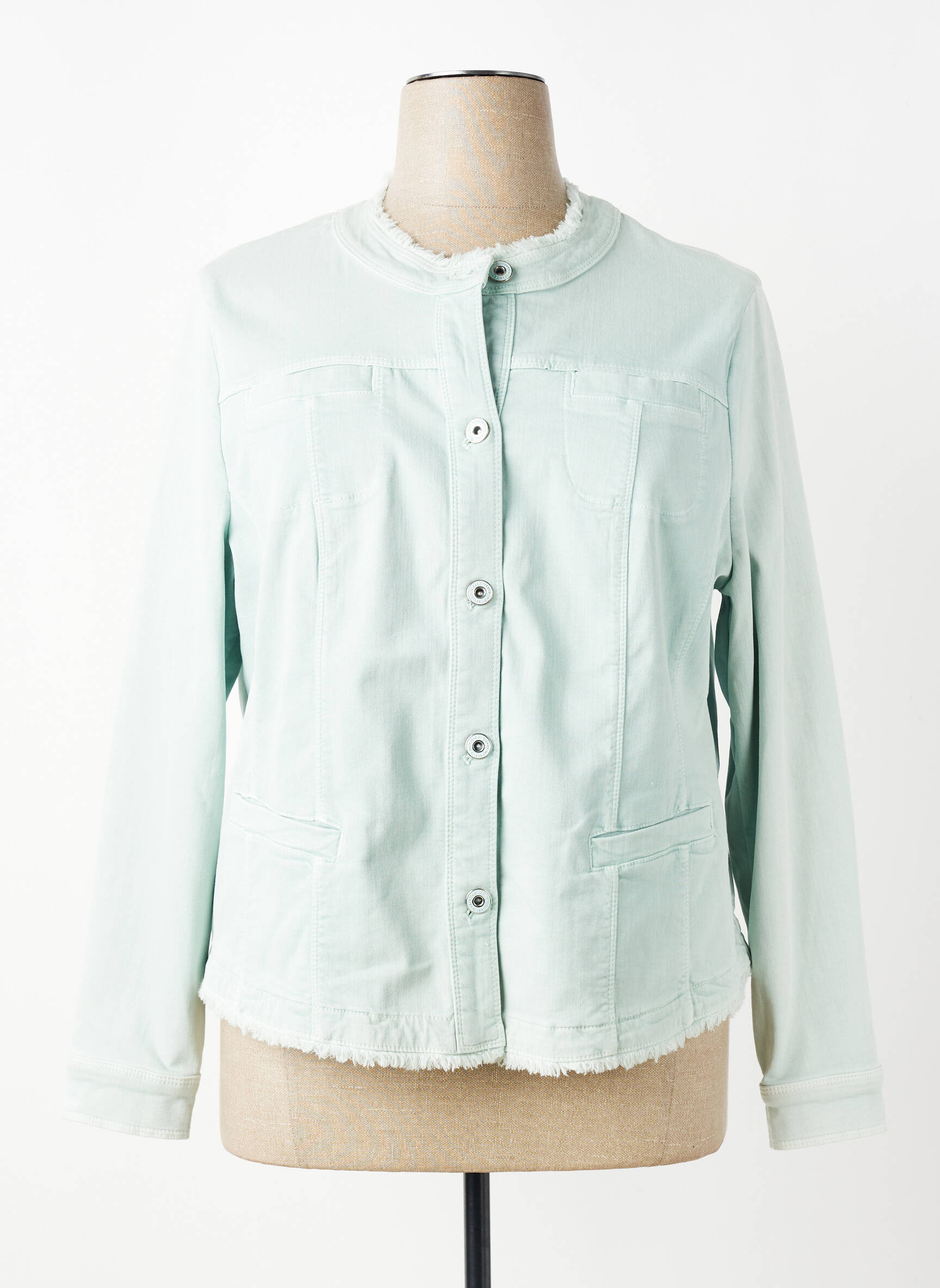 Veste casual col rond bleu GERRY WEBER femme