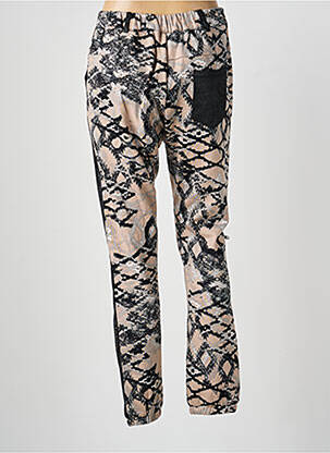 Pantalon slim taille élastique noir NÜ femme
