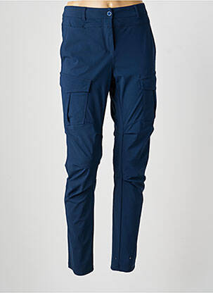 Pantalon cargo slim bleu INDIES femme