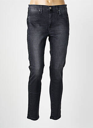 Jeans coupe slim poches gris DESGASTE femme