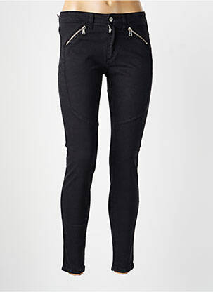 Pantalon slim poches noir DESGASTE femme