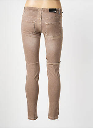 Pantalon slim poches beige DESGASTE femme