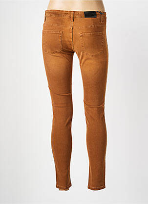 Pantalon slim poches marron DESGASTE femme