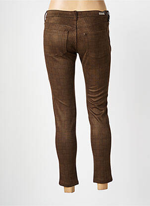 Pantalon slim poches marron DESGASTE femme