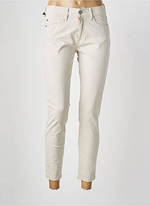 Pantalon slim poches beige DESGASTE femme