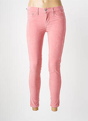 Pantalon slim poches rose DESGASTE femme