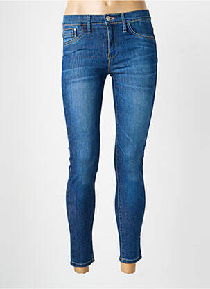 Jeans coupe slim poches bleu DESGASTE femme