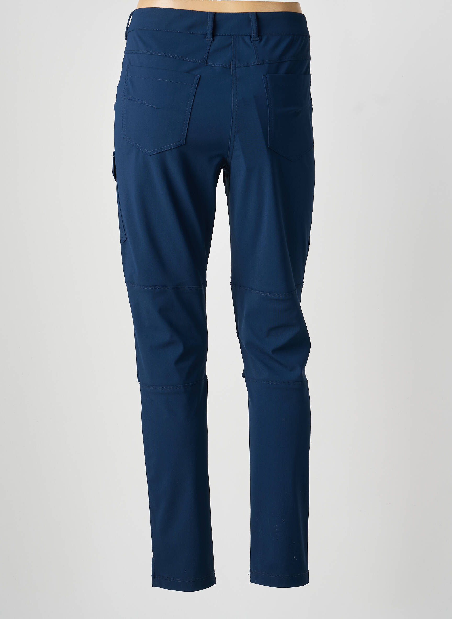 Pantalon cargo slim bleu INDIES femme