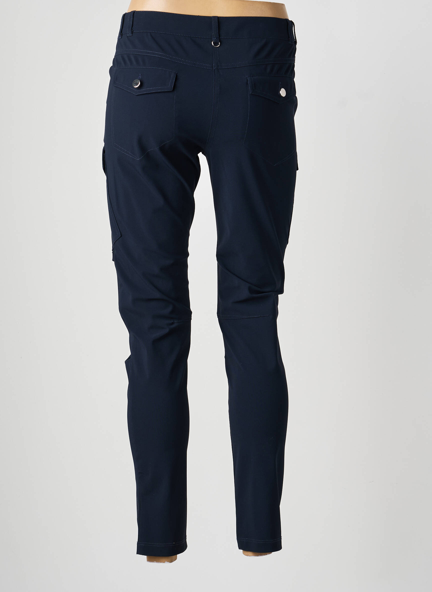 Pantalon slim poches noir DESGASTE femme