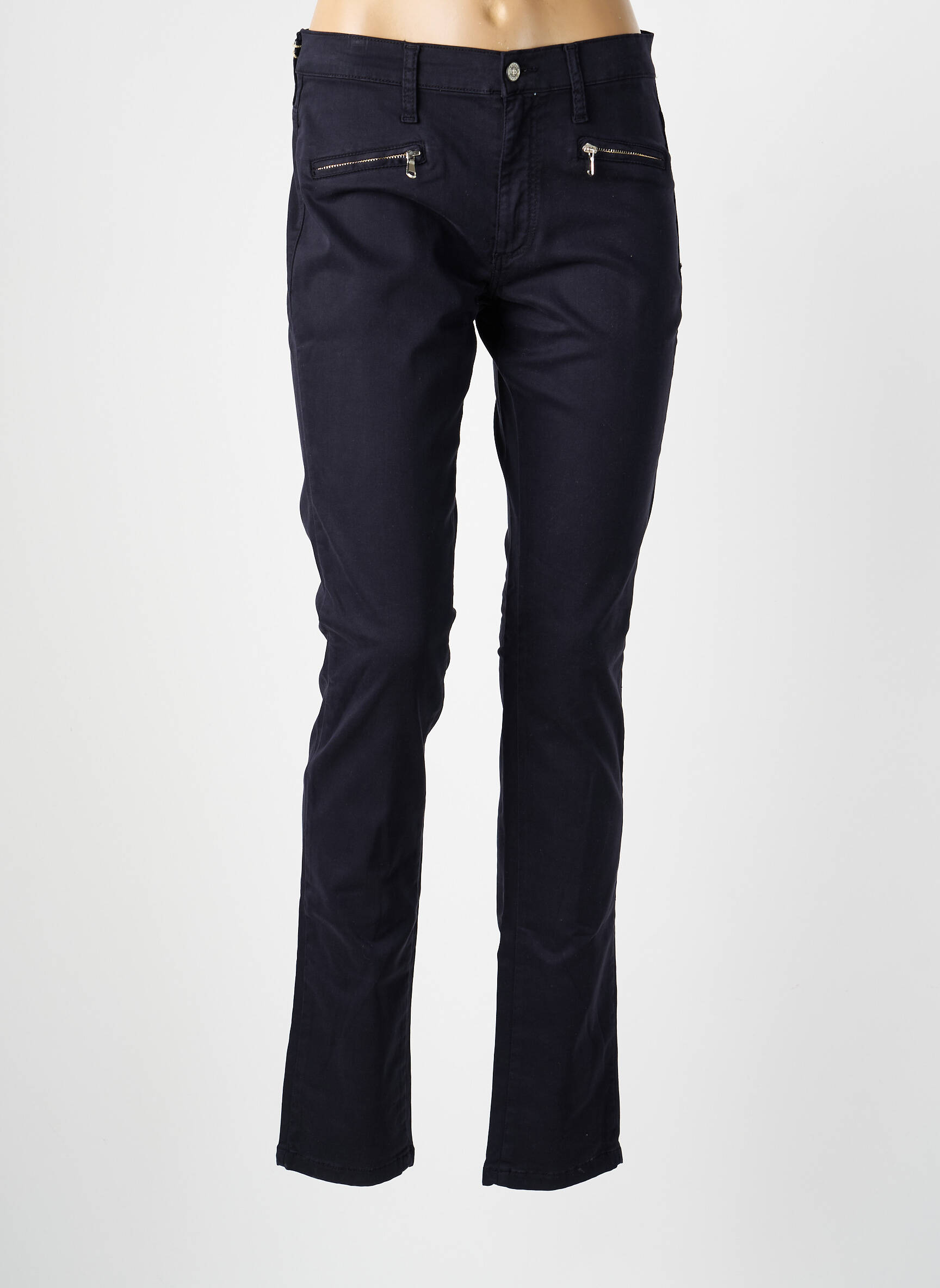 Pantalon slim poches noir DESGASTE femme
