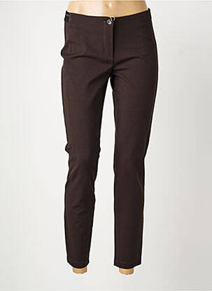 Pantalon slim taille élastique taille normale marron GERRY WEBER femme