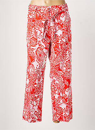 Pantalon droit tissage popeline taille normale rouge GERRY WEBER femme