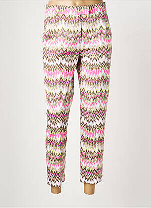 Pantalon 7/8 tissage popeline taille normale rose GERRY WEBER femme