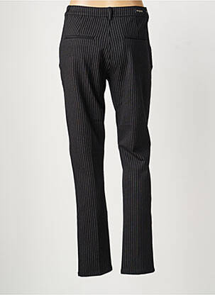 Pantalon chino tissage popeline taille normale noir MAYJUNE femme