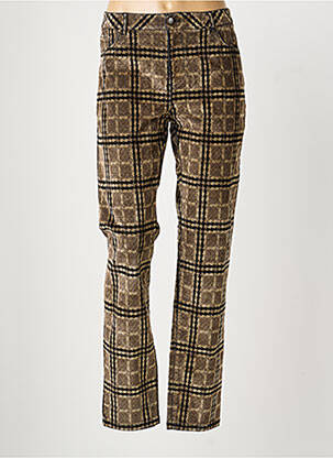Pantalon slim taille normale taille normale beige MAYJUNE femme