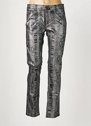 Pantalon slim taille normale taille normale gris MAYJUNE femme