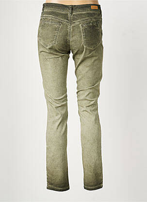Pantalon slim taille normale taille normale vert MAYJUNE femme