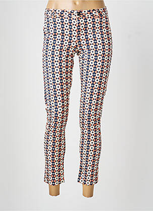 Pantalon 7/8 tissage popeline taille normale rose MAYJUNE femme