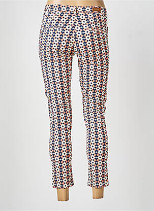 Pantalon 7/8 tissage popeline taille normale rose MAYJUNE femme