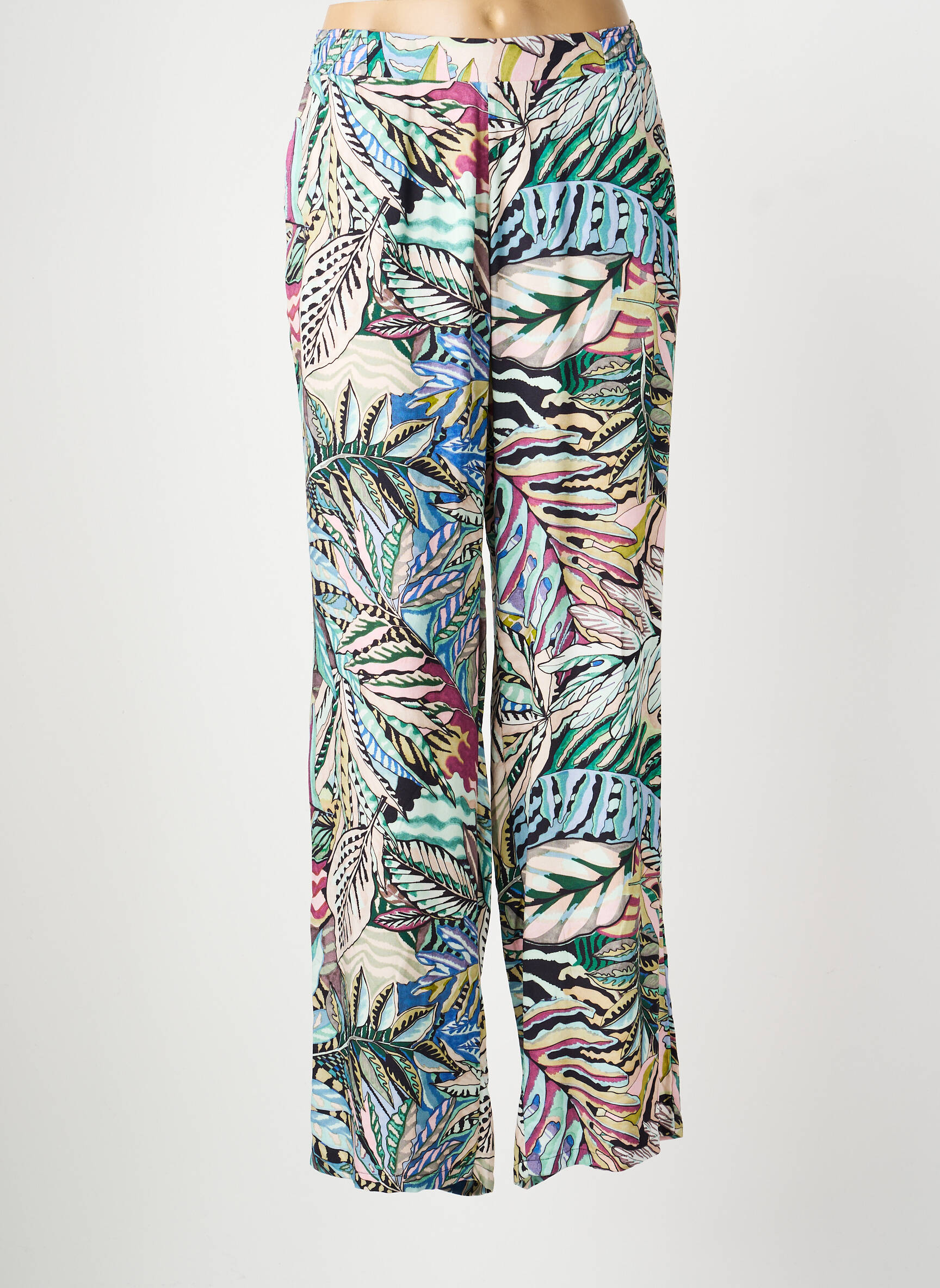 Pantalon droit tissage popeline taille normale bleu GERRY WEBER femme