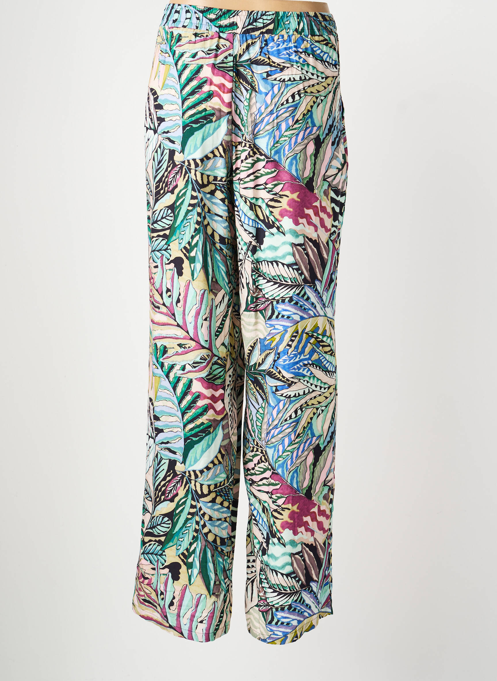 Pantalon droit tissage popeline taille normale bleu GERRY WEBER femme