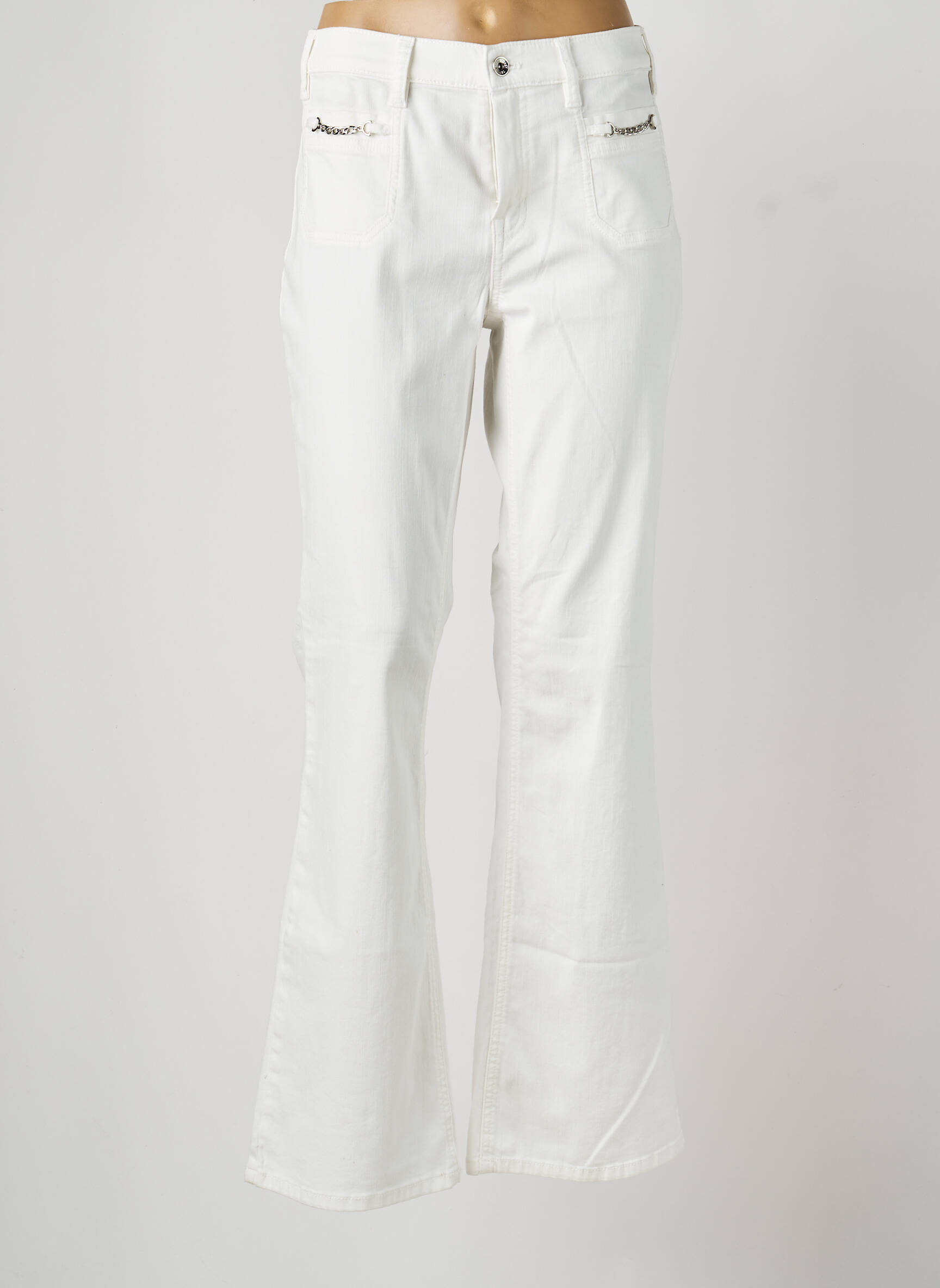 Jean coupe flare stretch taille normale beige GERRY WEBER femme