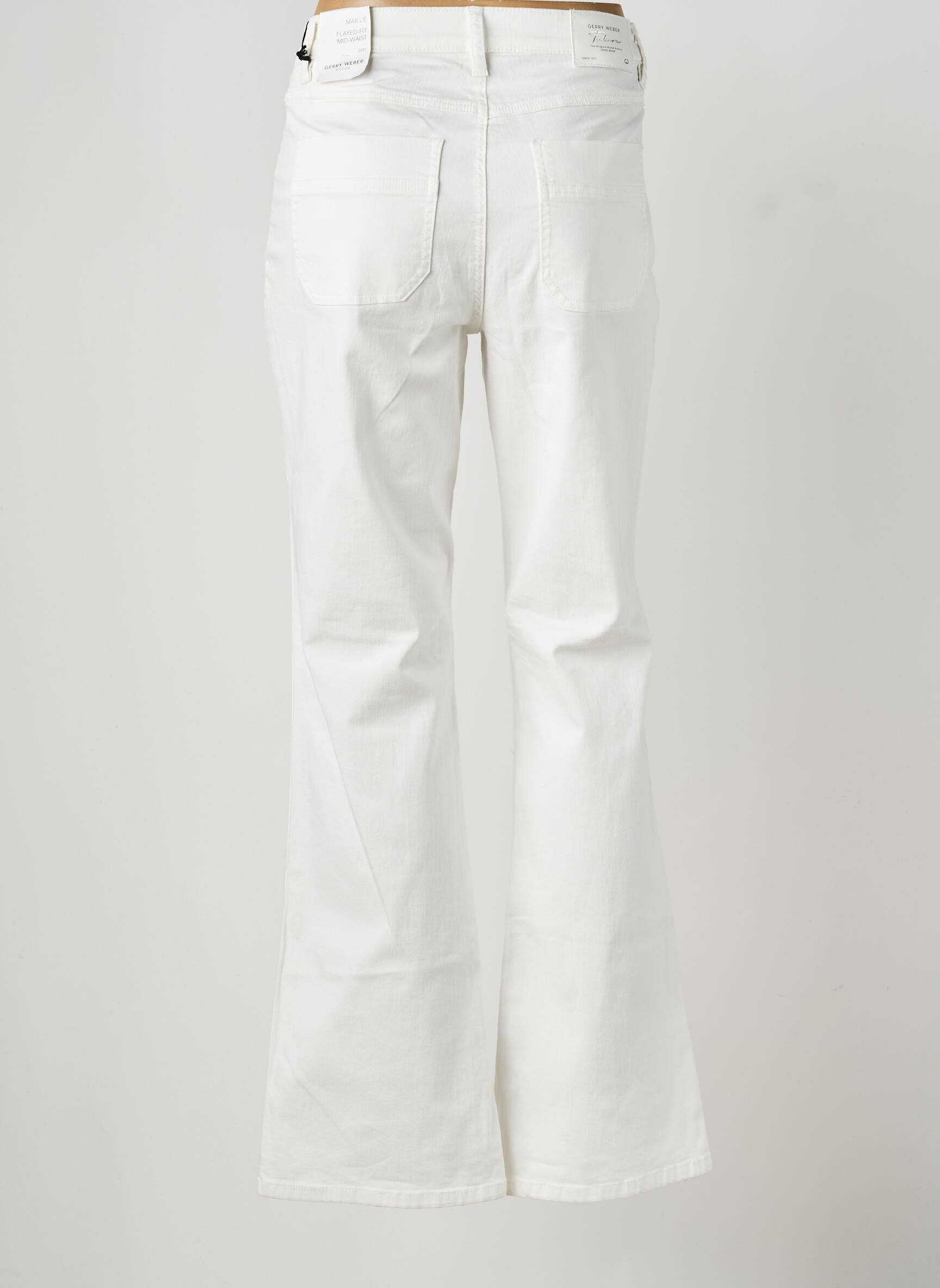 Jean coupe flare stretch taille normale beige GERRY WEBER femme
