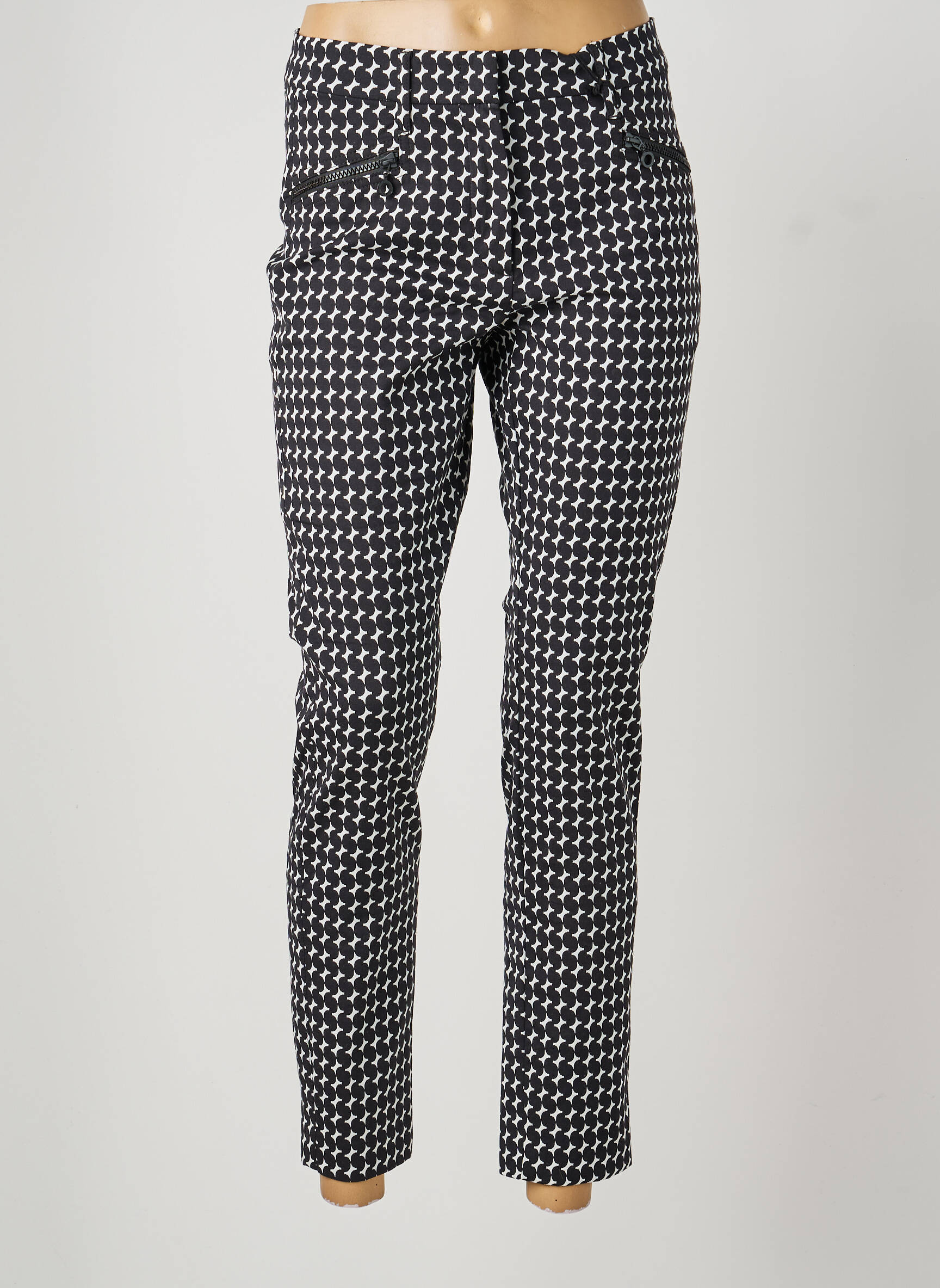 Pantalon slim tissage popeline taille normale noir GERRY WEBER femme