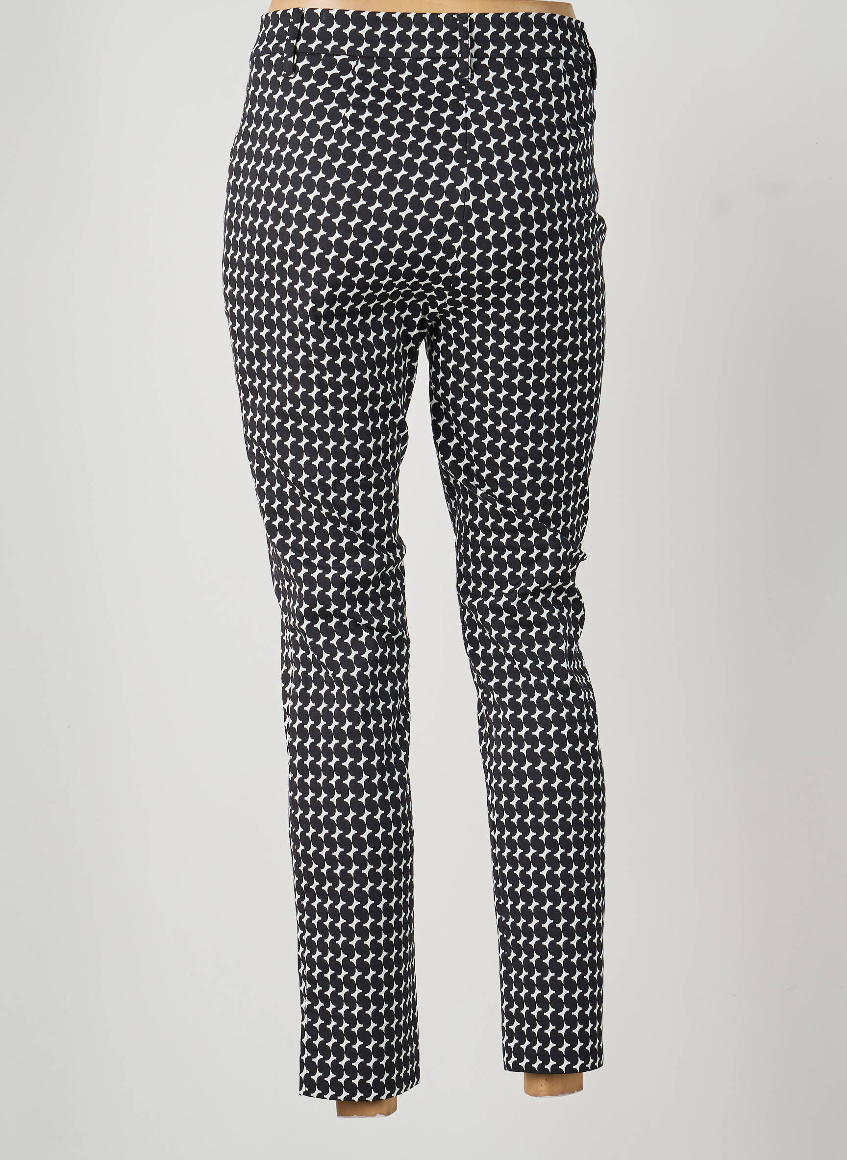 Pantalon slim tissage popeline taille normale noir GERRY WEBER femme