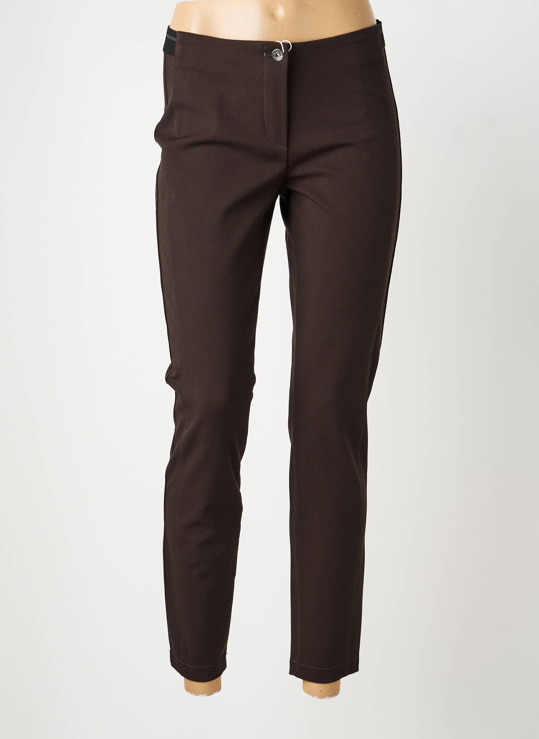 Pantalon slim taille élastique taille normale marron GERRY WEBER femme