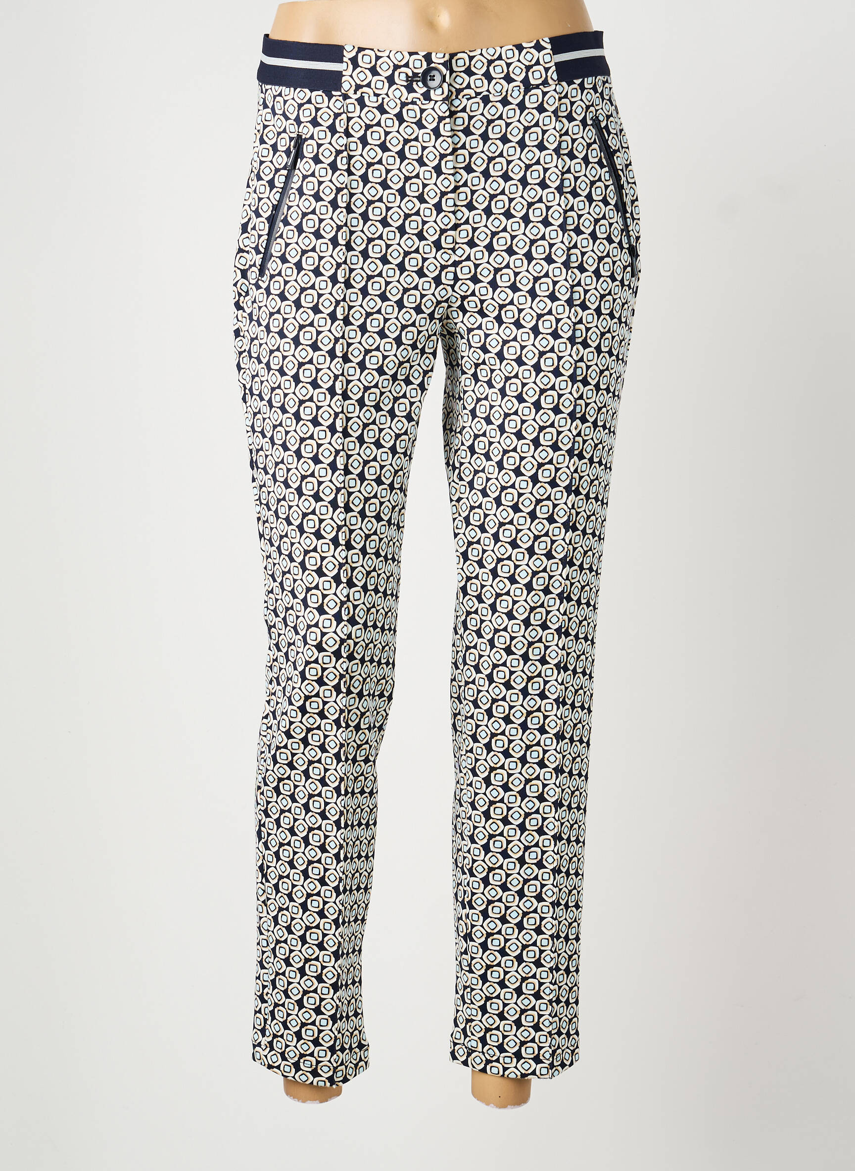 Pantalon 7/8 stretch taille normale noir GERRY WEBER femme