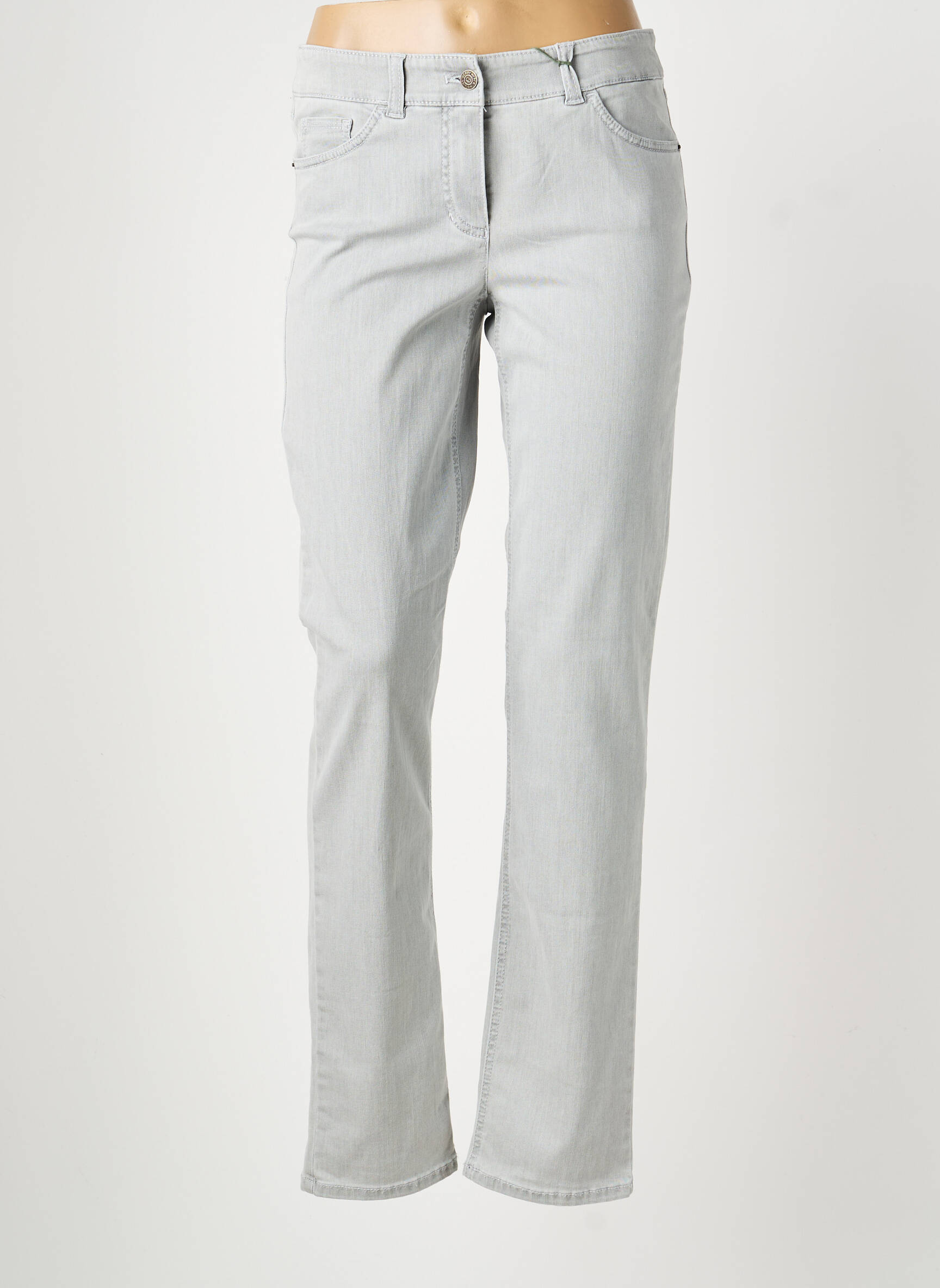 Jeans coupe slim tissage brut taille normale gris GERRY WEBER femme