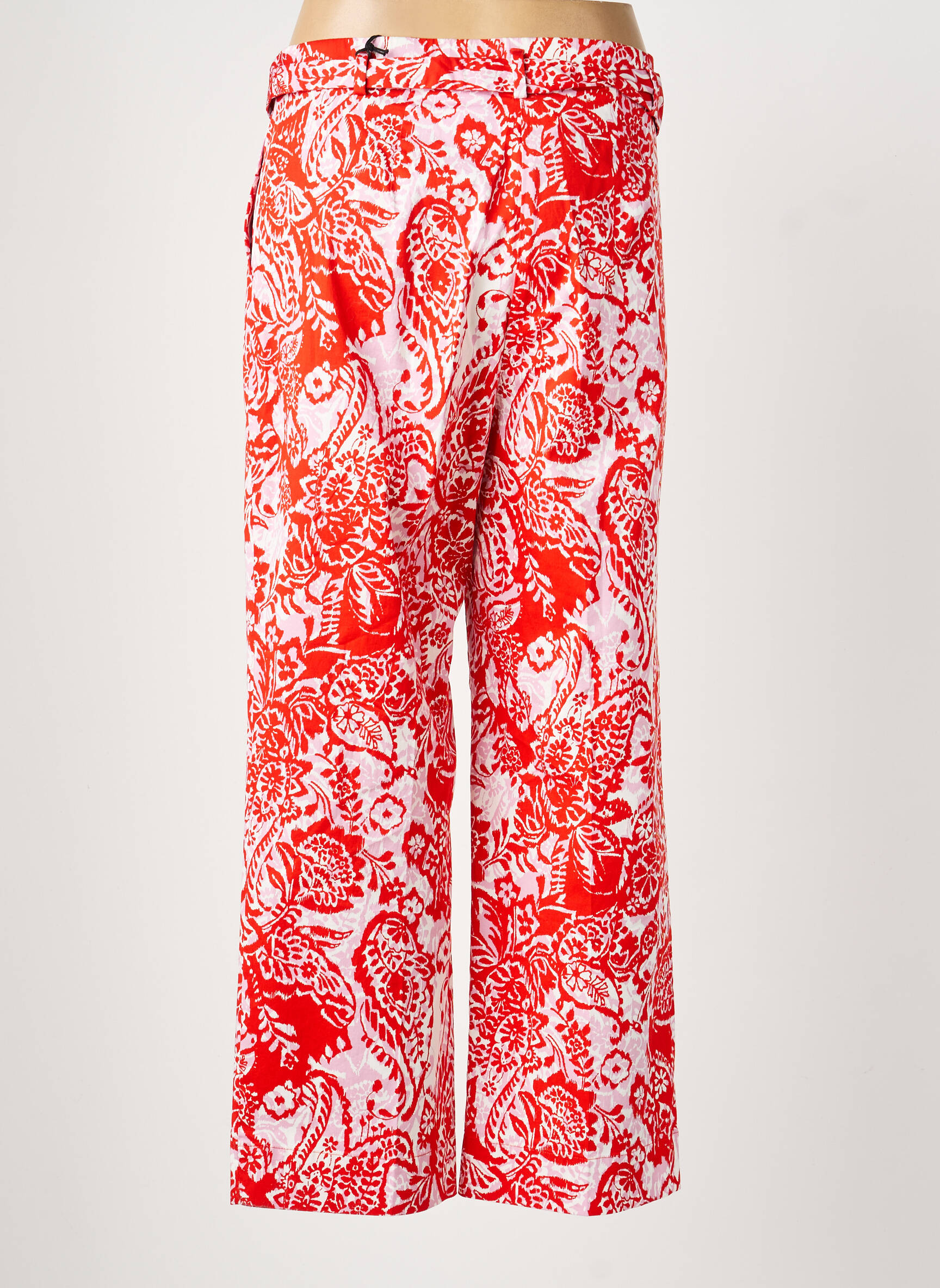 Pantalon droit tissage popeline taille normale rouge GERRY WEBER femme