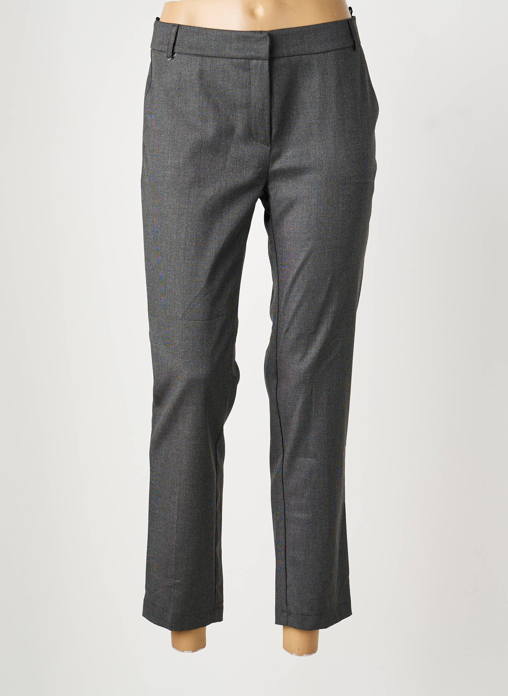Pantalon chino taille normale taille normale gris LA PETITE FRANCAISE femme