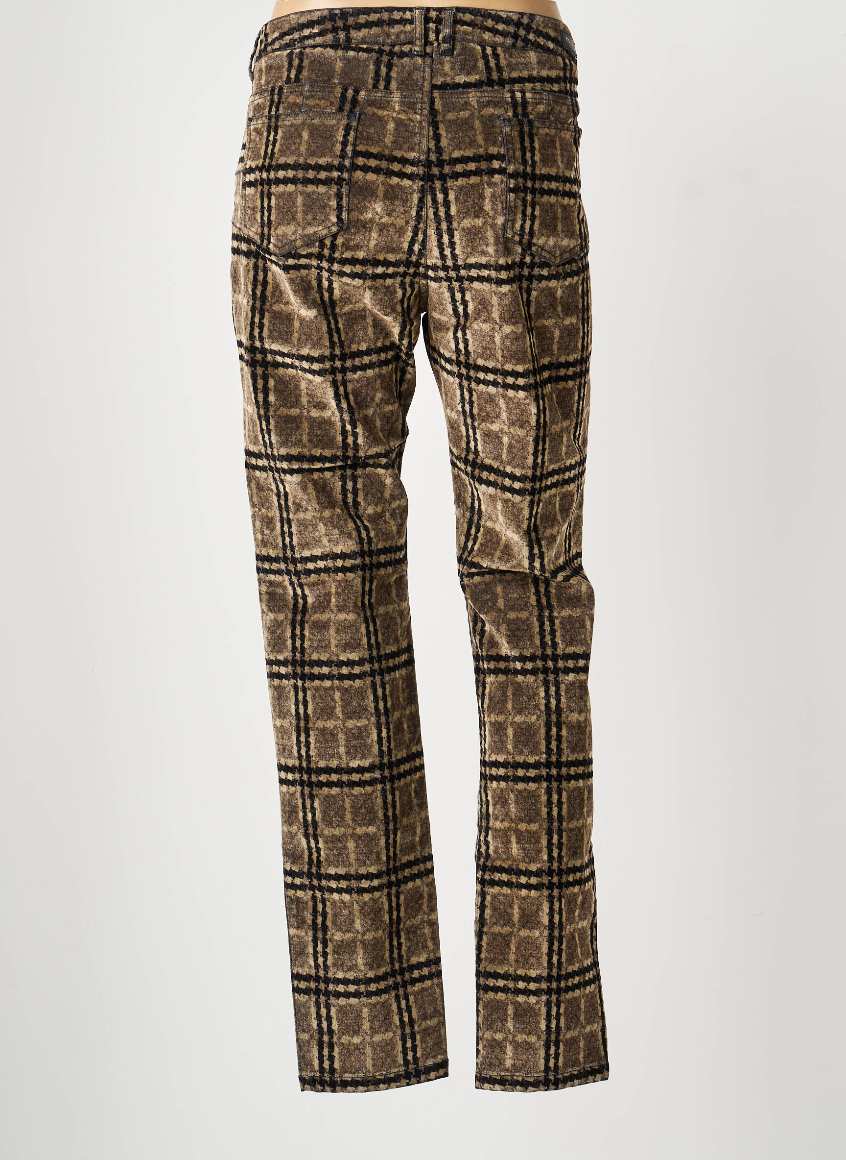 Pantalon slim taille normale taille normale beige MAYJUNE femme
