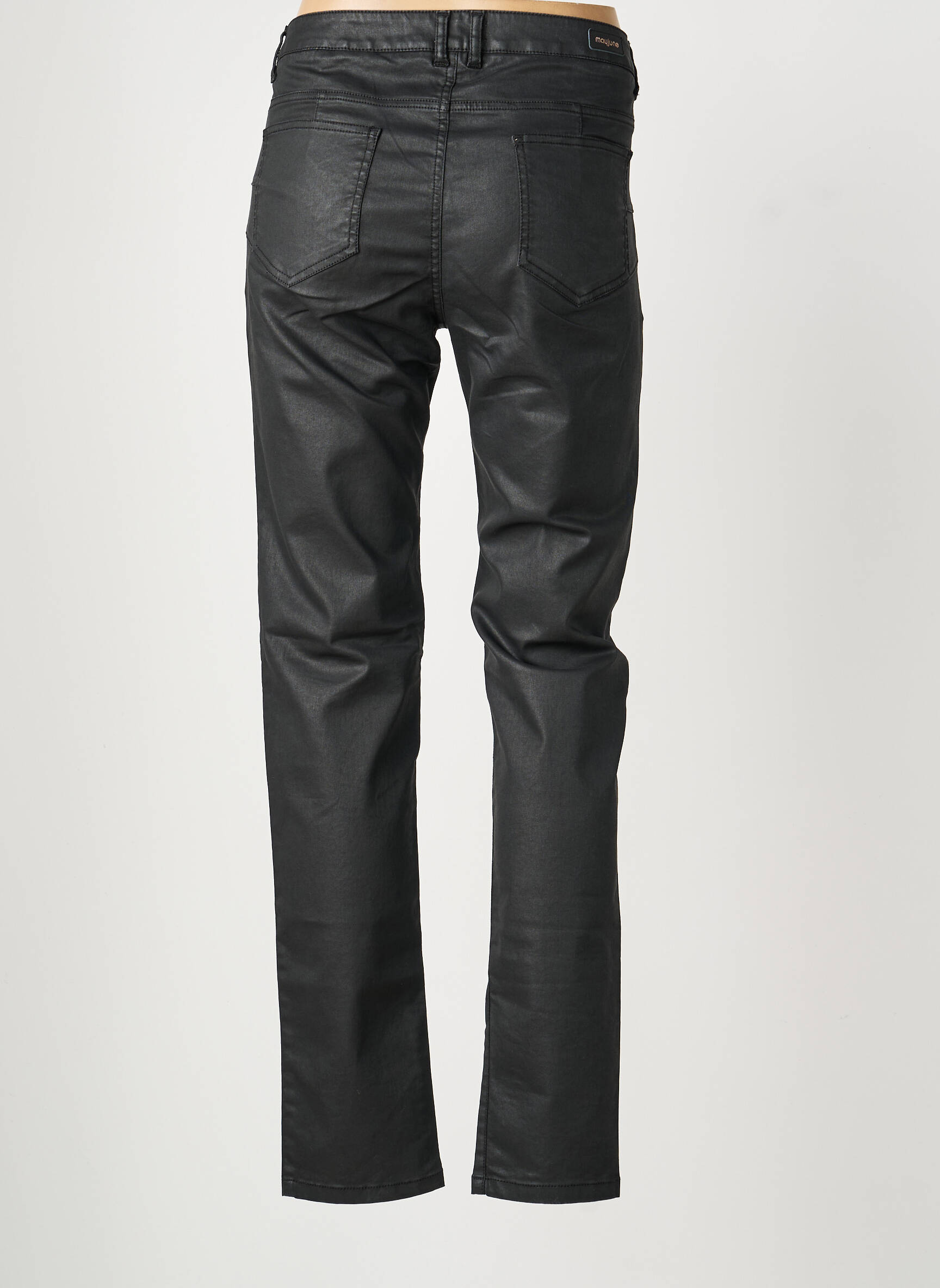 Pantalon slim stretch taille normale noir MAYJUNE femme