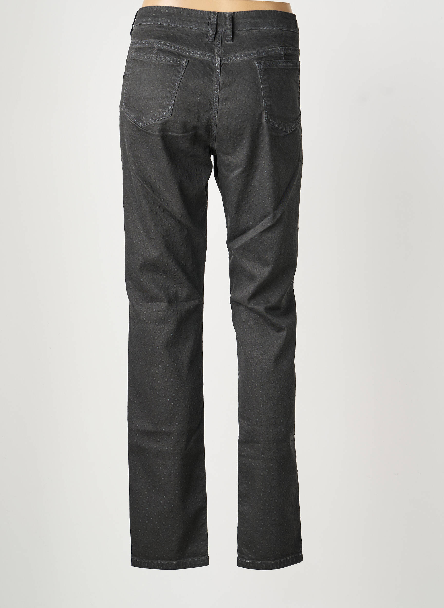 Jeans coupe slim tissage brut taille normale gris MAYJUNE femme