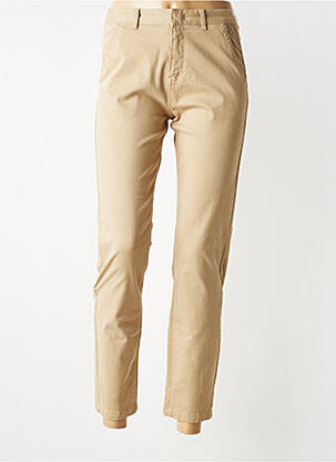 Pantalon 7/8 stretch taille normale beige GERARD DAREL femme