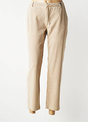 Pantalon 7/8 stretch taille normale beige GERARD DAREL femme