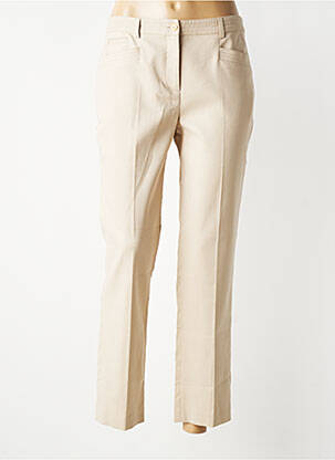 Pantalon chino stretch taille haute beige GERARD DAREL femme