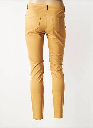 Pantalon slim tissage popeline taille normale jaune SILVIAN HEACH femme