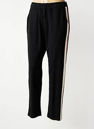 Pantalon slim taille élastique noir MARIA BELLENTANI femme