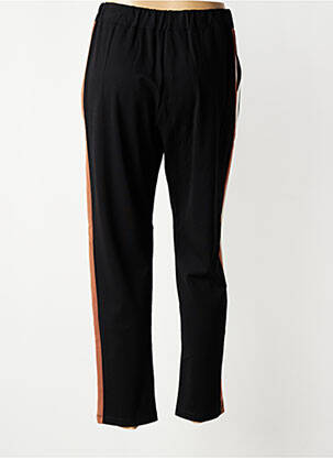Pantalon slim taille élastique noir MARIA BELLENTANI femme