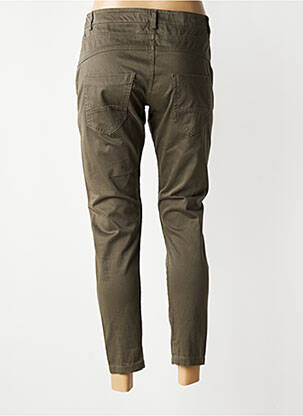 Pantalon 7/8 stretch taille normale vert KOSMIKA femme