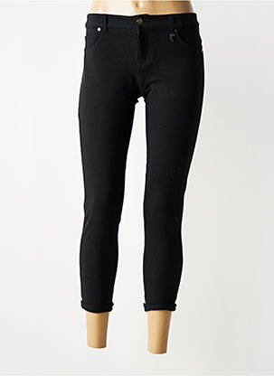 Pantalon 7/8 stretch taille normale noir MET femme