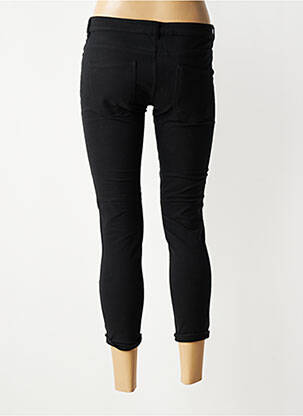 Pantalon 7/8 stretch taille normale noir MET femme