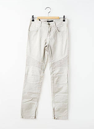 Pantalon slim stretch taille normale gris TWIN-SET SIMONA BARBIERI femme